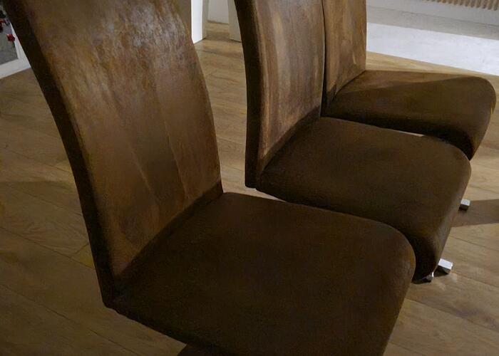 Grajewo ogłoszenia: Sprzedam 6 krzeseł do jadalni w kolorze brązowym Stan bardzo dobry